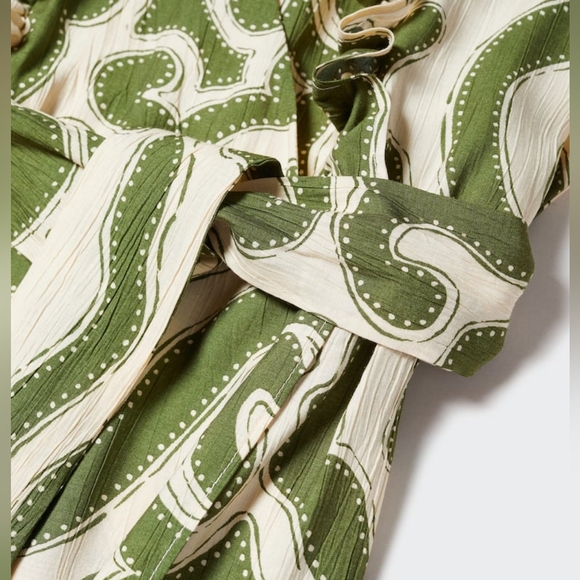 MANGO Ruffled printed dress - Picture 2 of 5